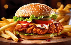 Chicken Burger with Cheese