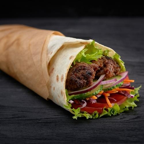 Kofte Shish Wrap